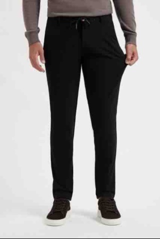 Travel pants bonded 8414 zwart
