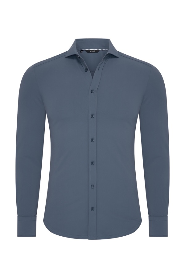 Mi-Piace travel shirt blauw