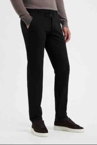 Travel pants bonded 8414 zwart