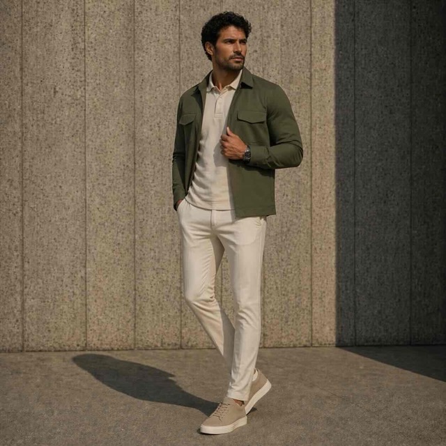 Mi-Piace travel overshirt olive