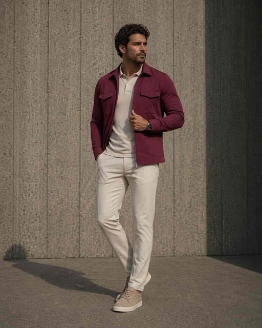 Mi-Piace travel overshirt red