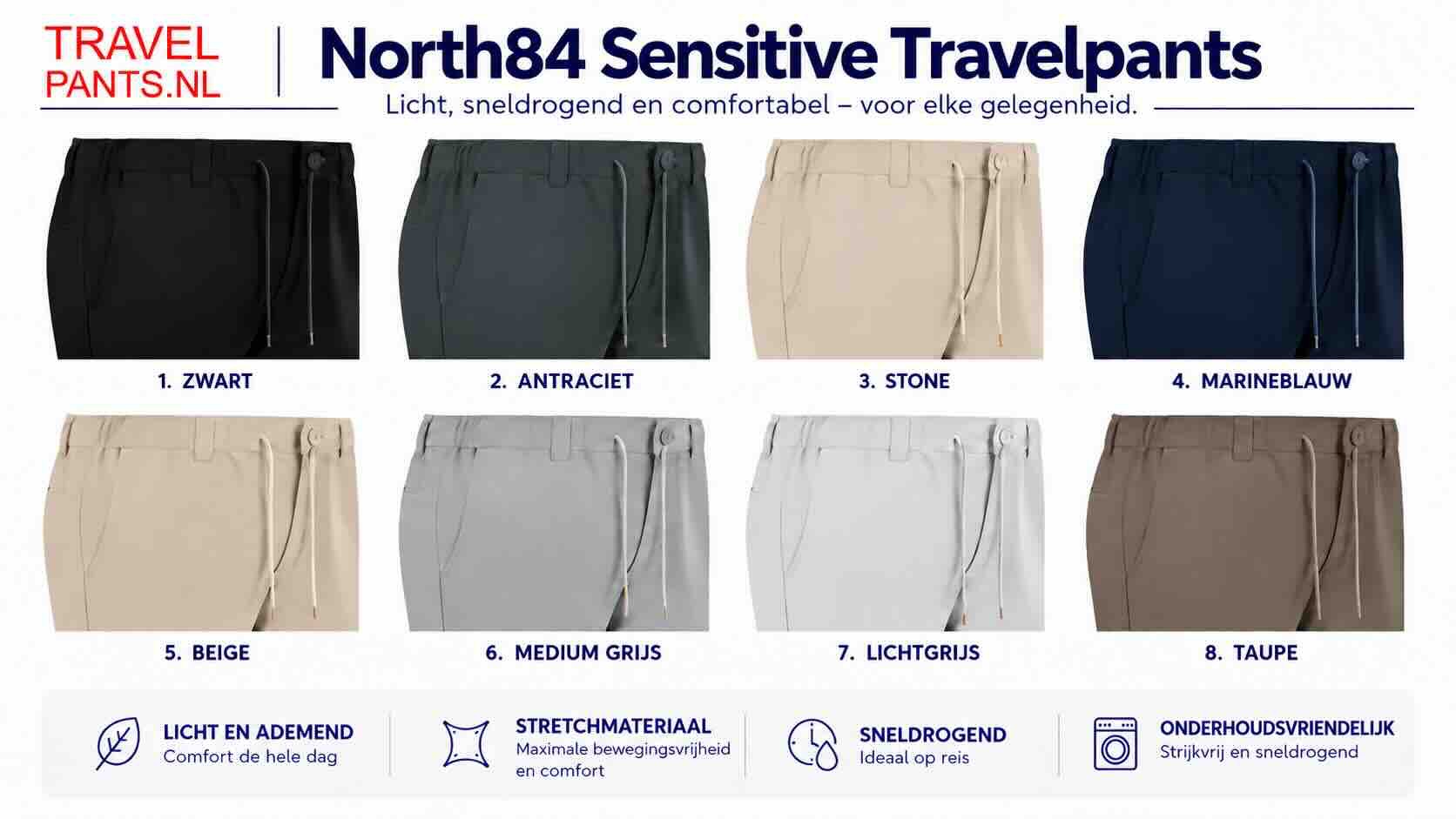 North84 sensitive travel pants