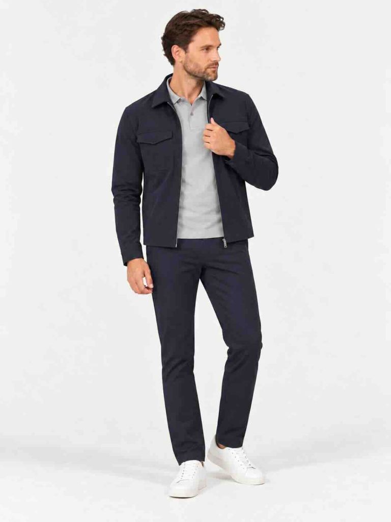 Mi-Piace travel polo light grey